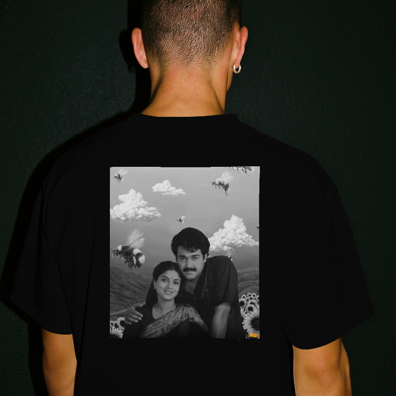 Malayalam 80s romance classic t shirt – Chitram movie tribute design – Petrocrib